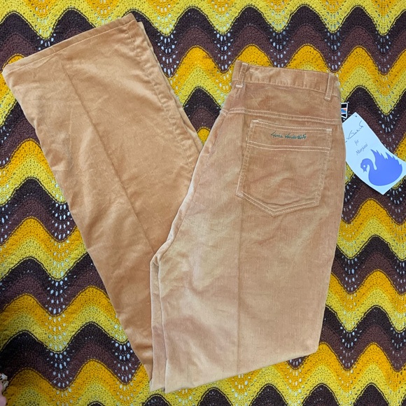 RARE VTG 1970s Corduroy Wide Leg Pants - Picture 13 of 14